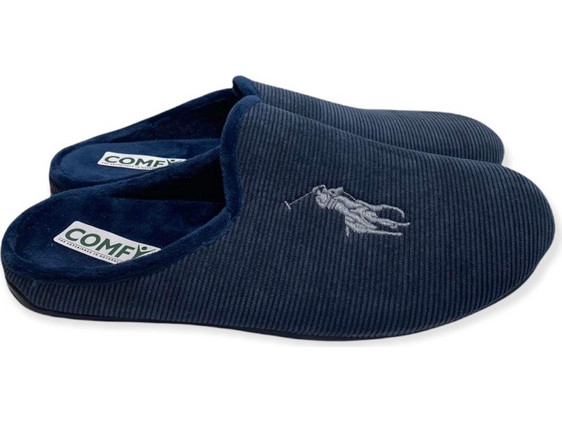 COMFY ΑΝΔΡΙΚΗ ΠΑΝΤΟΦΛΑ ΣΠΙΤΙΟΥ ΥΦΑΣΜΑΤΙΝΗ 21.24, ΜΠΛΕ, Άνδρας