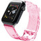 Hurtel Light Λουράκι Σιλικόνης Transparent / Red (Apple Watch 42 / 44 / 45mm)