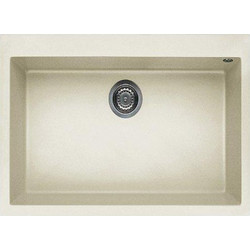 Elleci Quadra 120 Ένθετος Νεροχύτης Γρανίτη Bianco Antico 70x50cm