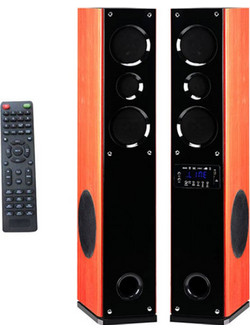Manta Column SPK 730 Ζεύγος Ηχείων Hi-Fi Δαπέδου 200W Brown