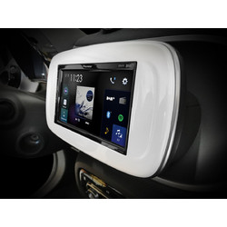 Pioneer SPH-EVO62DAB-SMAw για SMART Forfour (W453) / Fortwo (C453/A453) Λευκό χρώμα με DAB+ Digital Radio, Spotify, Bluetooth streaming, Apple Carplay & Android Auto