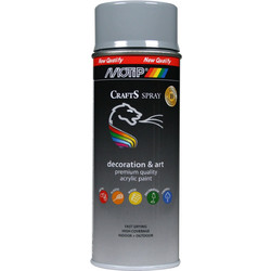 Motip Crafts Spray Σπρέι Βαφής RAL7001 Silver Grey Ματ 400ml