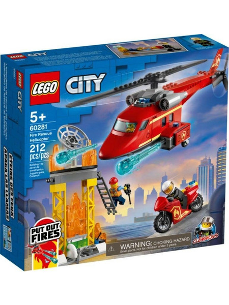 Lego City Fire Rescue Helicopter για 5+ Ετών 60281