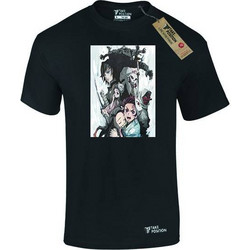 Ανδρικό μπλουζάκι t-shirt βαμβακερό Takeposition AnimeDemon Slayer Poster, Μαύρο, 320-1042