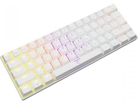 White Shark Shinobi GK-2022 Μηχανικό Gaming Πληκτρολόγιο 60% με Outemu Red Διακόπτες RGB White