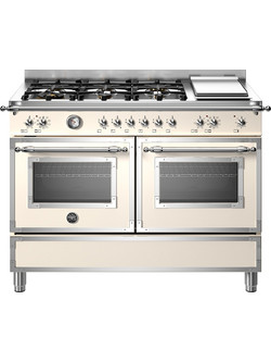 Bertazzoni HER126G2EAVT Κουζίνα Ηλεκτρική 116lt με Εστίες Αερίου & Ρεύματος 119.5cm
