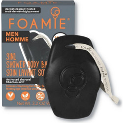 Foamie Men What a Man Activated Charcoal BodyFaceHair Bar Σαμπουάν & Αφρόλουτρο 90gr