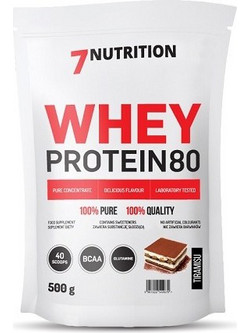 7Nutrition Whey 80 Tiramisu Πρωτεΐνη Ορού Γάλακτος Γράμμωσης 2x500gr