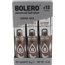 Bolero sticks χυμός σκόνη (12 x 3 γρ.) Καρύδα