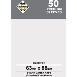 Θήκες για Κάρτες Επιτραπέζιων Παιχνιδιών Premium Sleeves 63x88 Card Game 50τεμ - Κάισσα