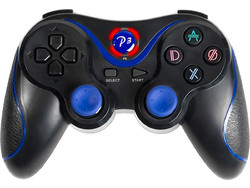 Tracer Blue Fox Wireless Controller PS3 Black Blue