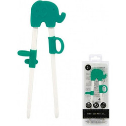 Marcus & Marcus Εκπαιδευτικά Chopsticks για Sushi Ελεφαντάκι Green