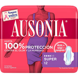 AUSONIA AUSONIA compresas super alas 12 uds