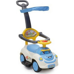 Cangaroo Smile Περπατούρα Ride On Αυτοκινητάκι με Χειρολαβή 6m+ Λευκή
