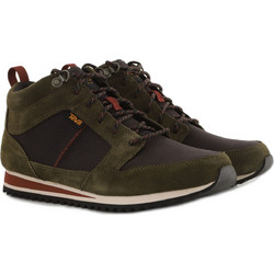 Teva Highside Mid Ανδρικά Μποτάκια Suede Χακί 1120162-DOBC
