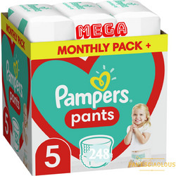 Pampers Pants Monthly Pack Πάνες Βρακάκι No5 12-17kg 248τμχ