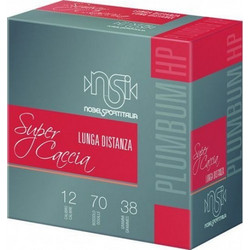 Nobel Sport Plumbum HP Super Caccia Long Distance Φυσίγγια Συγκέντρωσης 12Cal 70mm 38gr 25τμχ