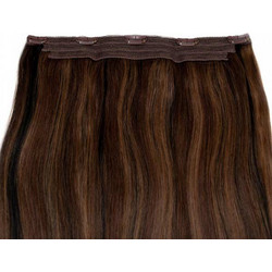 Seamless1 Mocha Blend Clip In 1 Piece Remy Hair 55cm