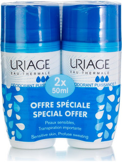 Uriage Puissance 3 Αποσμητικό Roll On 24h 2x50ml