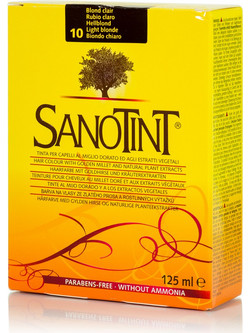 Sanotint Classic 10 Ξανθό Ανοιχτό Φυτική Ημιμόνιμη Βαφή Μαλλιών Χωρίς Αμμωνία 125ml
