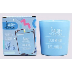 ALOE+ COLORS SCENTED CANDLE JUST NATURAL
