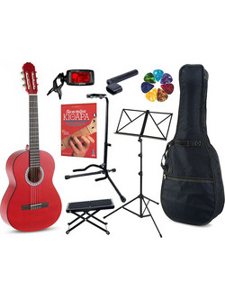 Gewa Concert Basic 4/4 Satin Red Ultimate Set