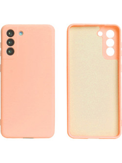 ΘΗΚΗ SAMSUNG S22+ PLUS 5G S906 6.55" SOLID SILICONE VELVET CAMERA GUARD PINK SAND