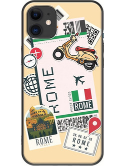 Θήκη Ticket To Rome iPhone 11 Black TPU (Μαύρη Σιλικόνη)
