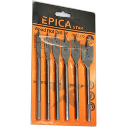 Set τρυπάνια ξύλου Epica Star EP-10172 με 6τμχ Νουμ. 10-12-16-18-20-25