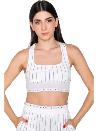 Fila Zoey Αθλητικό Μπουστάκι με Μέτρια Στήριξη Λευκό S22WL006-100