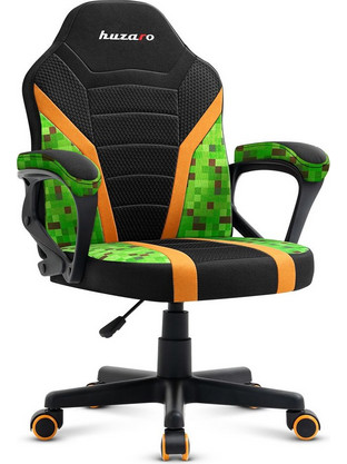 Huzaro Ranger 1.0 Pixel Mesh Καρέκλα Gaming Δερματίνης Μαύρη Πολύχρωμη