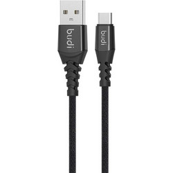 Budi USB-A to USB-C 1m Black M8J191T-BLK