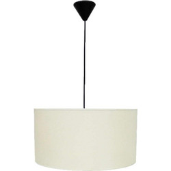 Heronia Lighting ΗΚ-01 Κρεμαστό Φωτιστικό Οροφής Μονόφωτο E27 Λευκό Φ40cm 14-0134