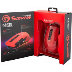 Marvo M428 Ενσύρματο Gaming Ποντίκι RGB 4800 DPI Red