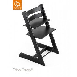 Stokke Tripp Trapp Καρεκλάκι Φαγητού Ξύλινο Μαύρο
