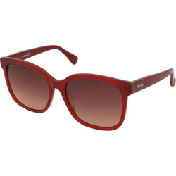 Max Mara MM0025 66F Γυναικεία Γυαλιά Ηλίου Τετράγωνα Κοκάλινα Κόκκινα με Καφέ Degradee Φακό