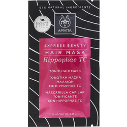 Apivita Express Beauty Tonic Hippophae TC Μάσκα Μαλλιών για Όγκο & Επανόρθωση για Ταλαιπωρημένα Μαλλιά 20ml