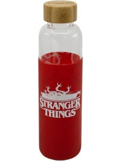 Μπουκάλι Νερού Γυάλινο με Βιδωτό Καπάκι Διάφανο 585ml Stranger Things (ST00694)