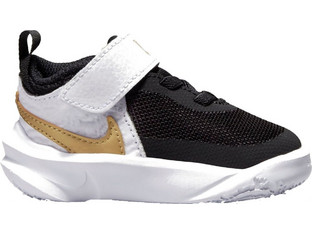 Nike Team Hustle D 10 Παιδικά Αθλητικά Παπούτσια για Μπάσκετ Μαύρα Λευκά CW6737-002