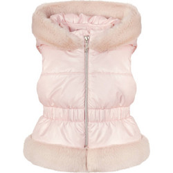 Balloon Chic Αμάνικο Παιδικό Μπουφάν Χειμωνιάτικο Puffer Ροζ 222F0108