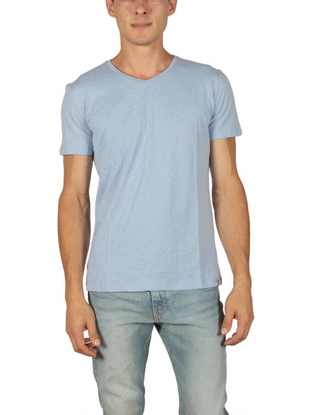 French Kick ανδρικό t-shirt Vee γαλάζιο fkm1-2111-bl