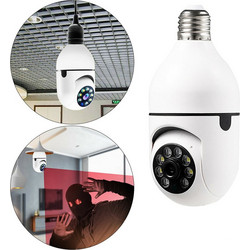Πανοραμική Wifi IP Κάμερα - Λάμπα E27 2MP HD Με Αισθητήρα Κίνησης