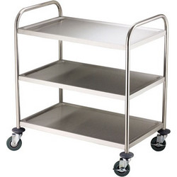 Καρότσι Μεταφοράς 95x50x95cm με ενδιάμεσο ράφι FRESH BDR 3-1