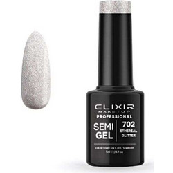 Elixir Semigel 702 Glitter Ημιμόνιμο Βερνίκι Νυχιών 5ml
