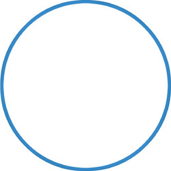 Amila Χούλα Χουπ HQ 80cm - Φ19mm - 330gr. Μπλε - 98818