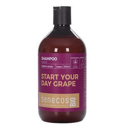 Benecos Start Your Day Grape Φυτικό Σαμπουάν για Όγκο 500ml