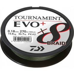 ΝΗΜΑ DAIWA Tournament Evo+ x8 Braid Multicolour 300m 0.12mm