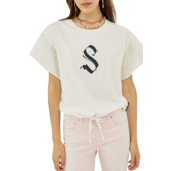 Μπλούζα Κοντομάνικη Silvian Heach Brixen PGP22019TS-WHITE SNOW Γυναικείο