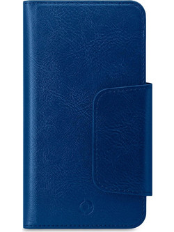 Celly Θήκη Wallet Duomo με Μαγνήτη για Smartphone έως 5.8" Μπλε DUOMOXLBL