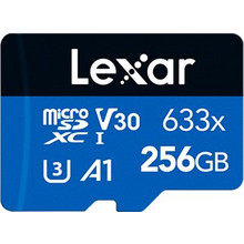 Lexar High Performance 633x microSDXC 256GB Class 10 U3 V30 UHS-I A1